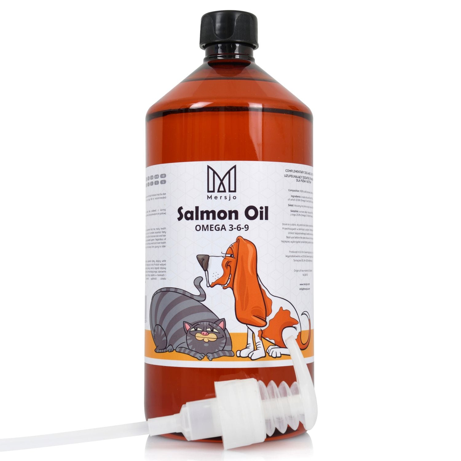 Lososový olej pro psa a kočku MERSJO 1000ml