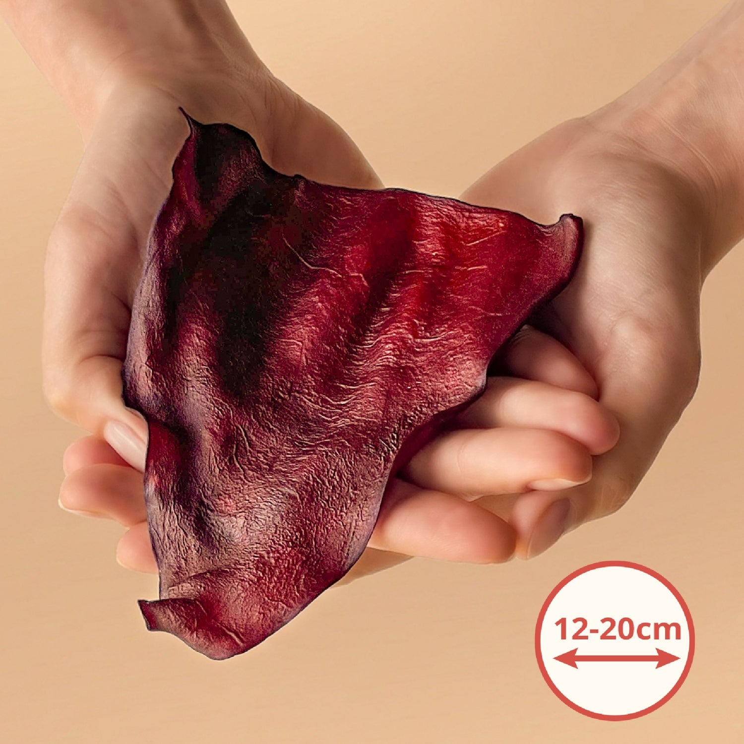 Mersjo Uzené hovězí uši pro psy – 100% přírodní prémiový pamlsek ke kousání, 150g