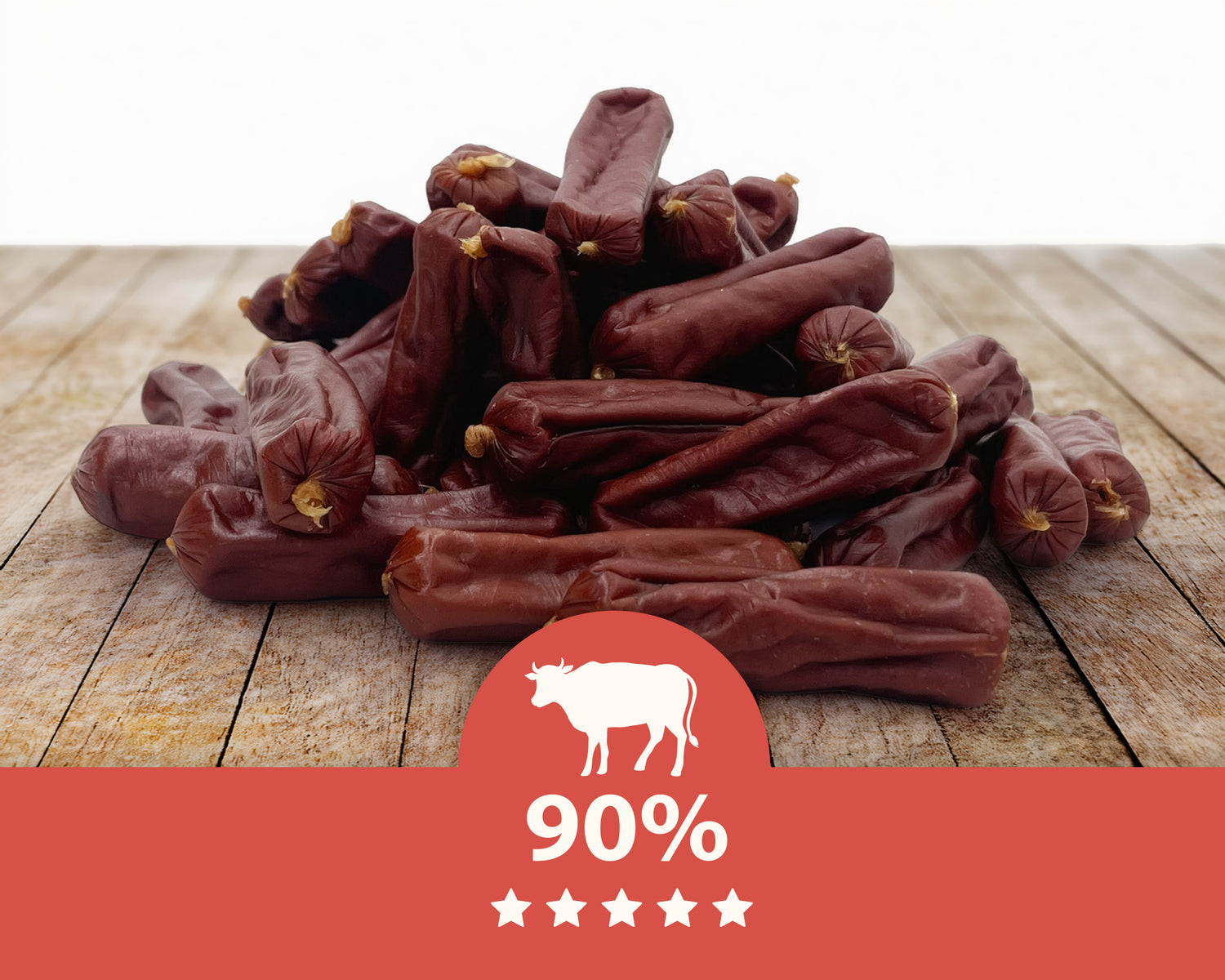 Rinderwürstchen, natürlicher Hundesnack, Mersjo, 500g