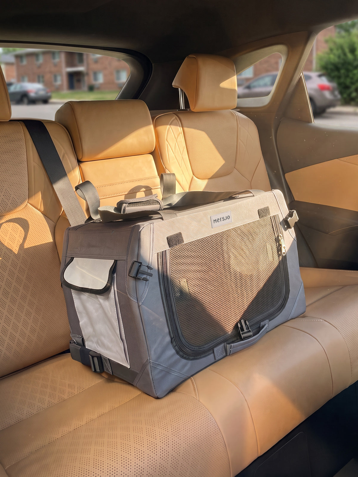 Transporter dla psa i kota Mersjo Adventure szary