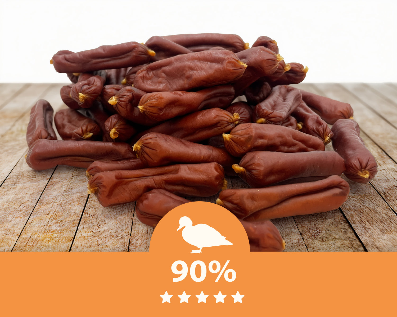 Dog treat - Mersjo duck sausages 500g