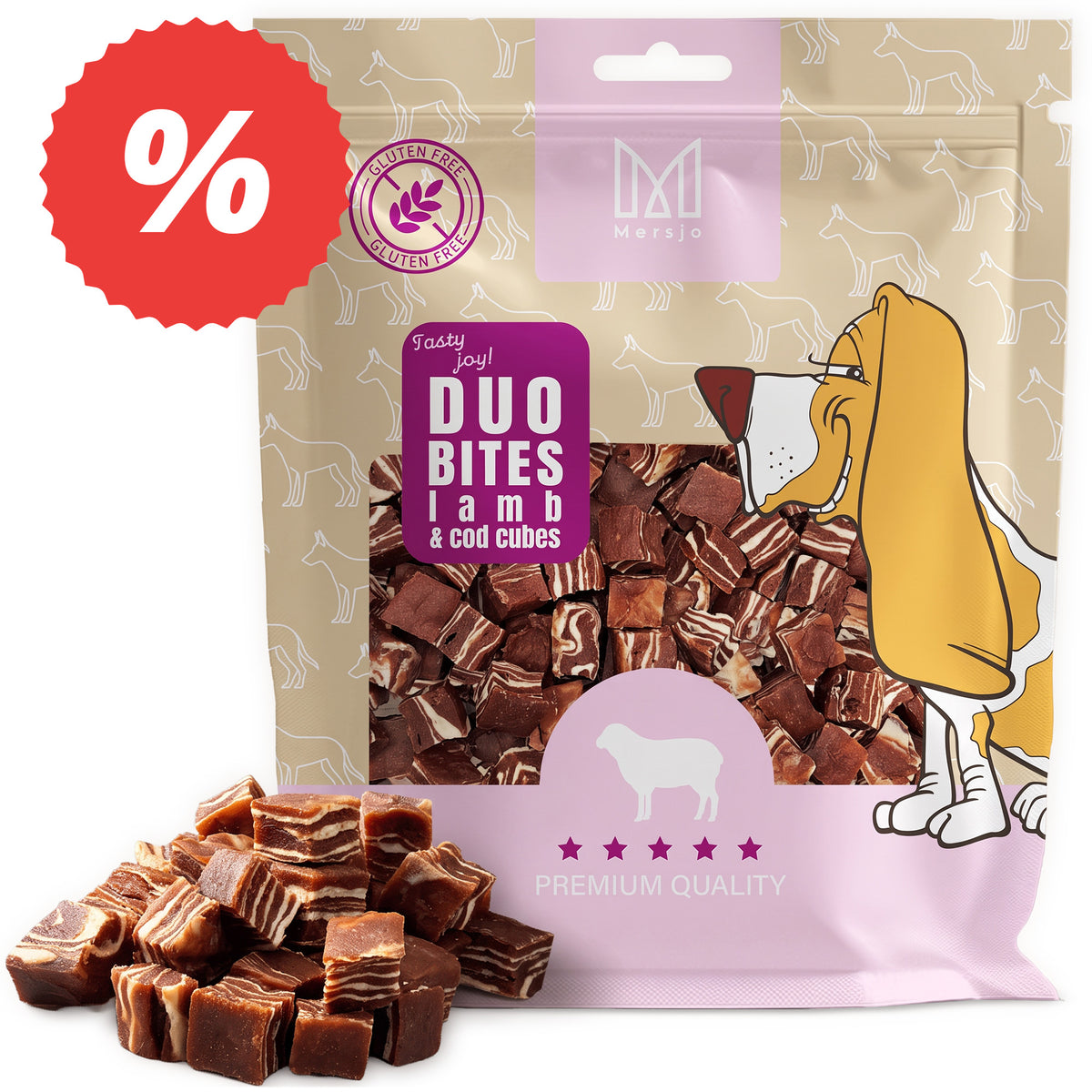Przysmak dla psa Duo Smaków - Jagnięcina z Dorszem Mersjo 300g