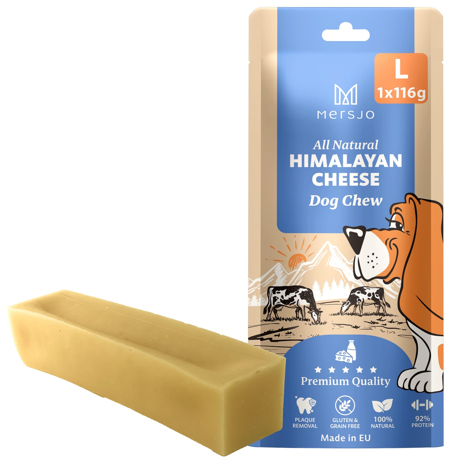 Przysmak dla psa - Ser himalajski, naturalny gryzak Mersjo 116g