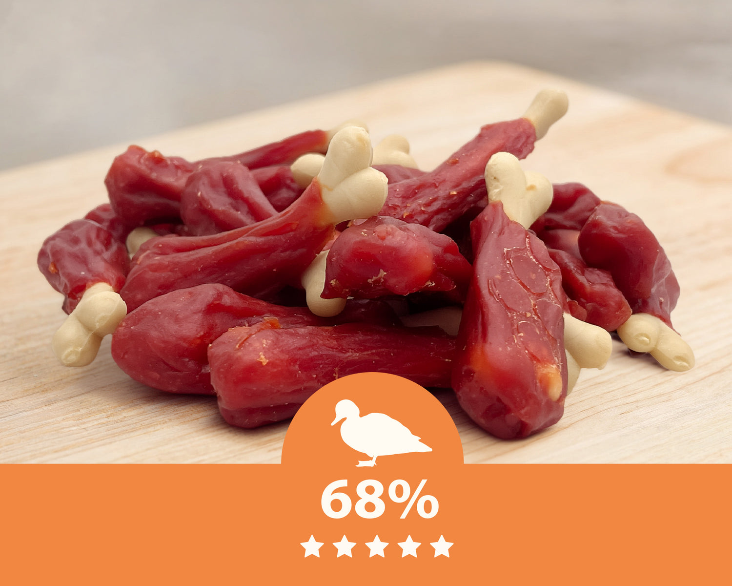 Kalzium-Keule mit Ente, natürlicher Hundesnack, Mersjo, WildLeg, 500g