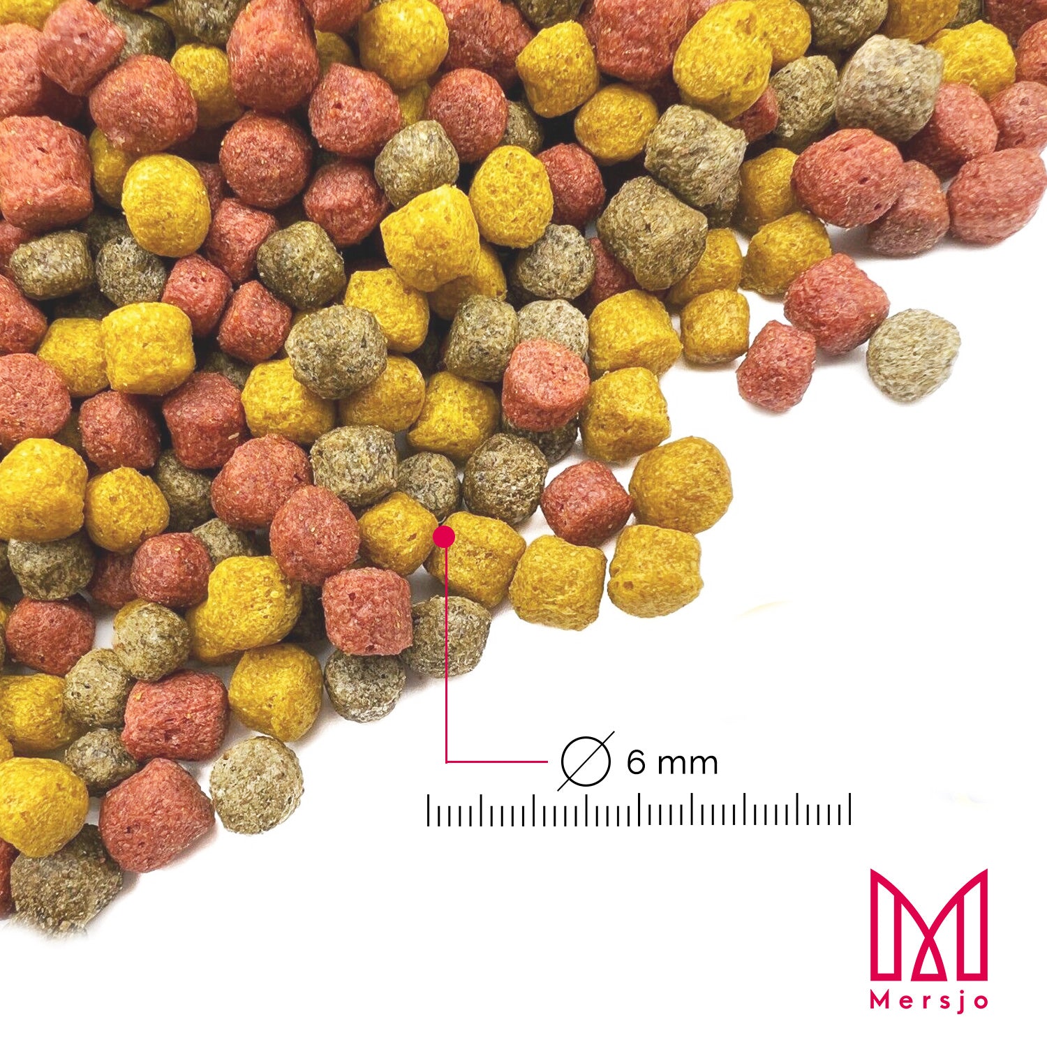 Pokarm dla ryb ogrodowych karpi koi Mersjo Pond pellet MIX 5kg 6mm