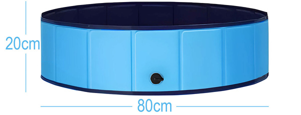 Gartenpool für Hunde und Kinder ideal für die Gartenterrasse DEXTER 80x20cm