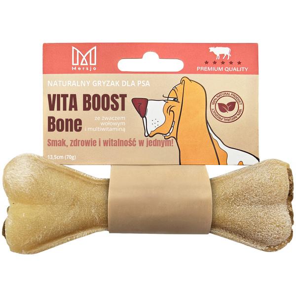 MERSJO dog chew bone with rumen and multivitamins 13.5cm - vitality