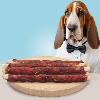 Rawhide chew XXL 25cm with duck breast, dog treat, Mersjo, 240g