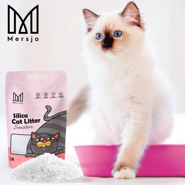 Mersjo Sensitive silicone cat litter 5x3.8L