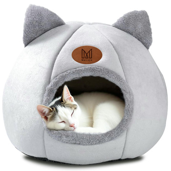 Cat plush house, cave bed with cute ears DAISY