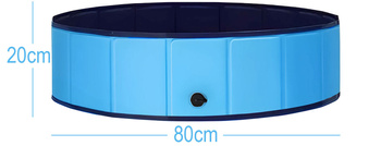 Garden pool for dogs and children ideal for the garden terrace DEXTER 80x20cm