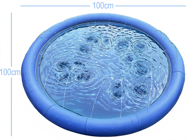 Sprinkler water mat, cooling mat for animals, garden fountain for dogs FELIX 100 cm