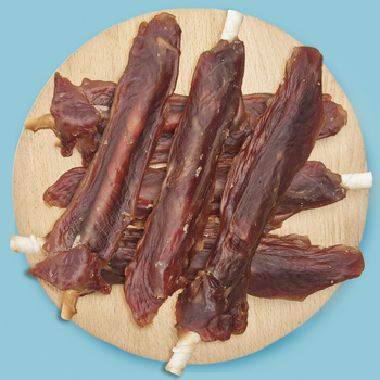 Dog treat - Rawhide sticks with duck breast fillet Mersjo 500g