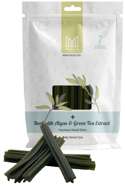 Mersjo Dental Sticks – Beef with Brown Algae and Green Tea Extract 28 pcs
