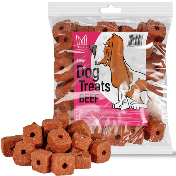 Dog training treat - Beef rings Mersjo 500g