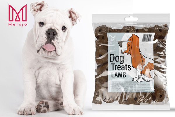 Dog training treat - Lamb meat rings Mersjo 500g