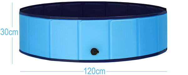 Garden pool for dogs and children ideal for the garden terrace DEXTER 120x30cm