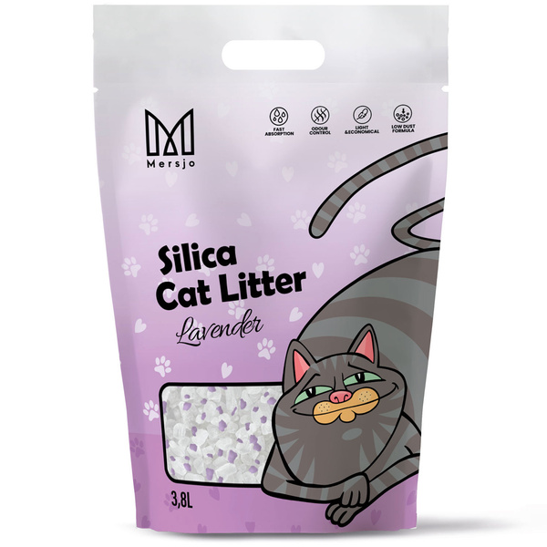Mersjo  silica cat litter Lavender 3.8L