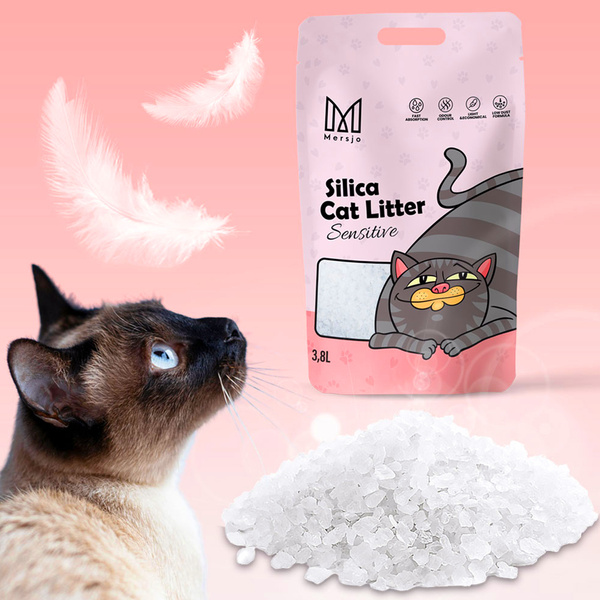 Mersjo Sensitive Silikon-Katzenstreu 5x3.8L