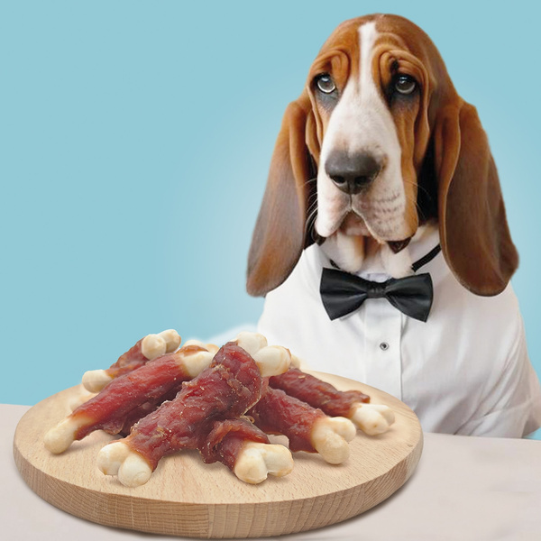 Dog treat - Mersjo calcium bones, natural dog treat, grain-free with duck 500g