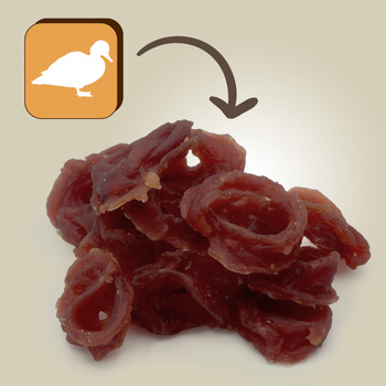 Dog treat - Mersjo soft dried duck rings 500g