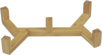 GERDA doppelte Keramik-Holzschale weiß 2x400ml