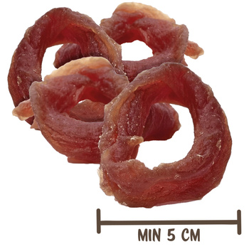 Dog treat - Mersjo soft dried duck rings 500g