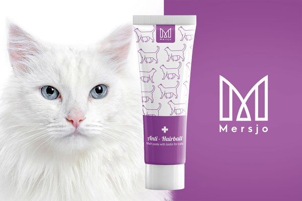 Pasta odkłaczająca dla kota z biotyną, suplement diety Mersjo Anti-Hairball 100g
