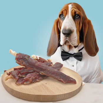 Dog treat - Rawhide sticks with duck breast fillet Mersjo 500g