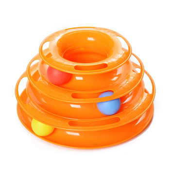 Cat toy tower with balls