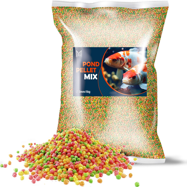 Pokarm dla ryb ogrodowych karpi koi Mersjo Pond pellet MIX 5kg 3mm