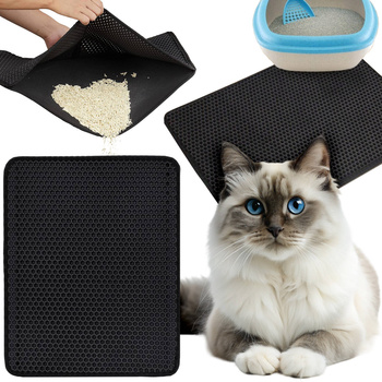 Wasserdichte Matte, Katzentoilettenunterlage mit doppelter Schicht