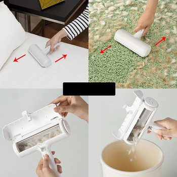 Pet hair removal roller grey