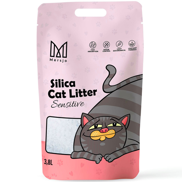 Mersjo Sensitive Silikon-Katzenstreu 5x3.8L