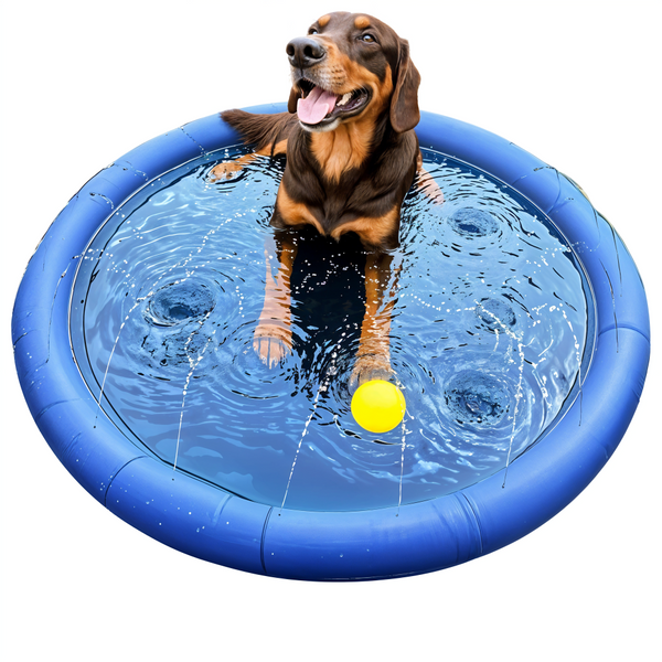 Sprinkler water mat, cooling mat for animals, garden fountain for dogs FELIX 100 cm