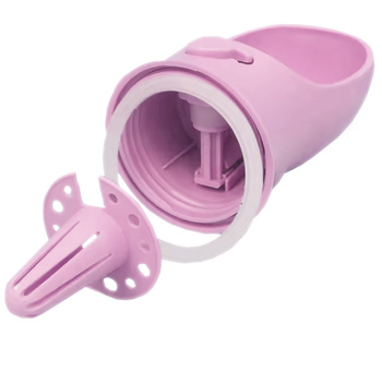 Hunde-Reiseflasche 350 ml rosa