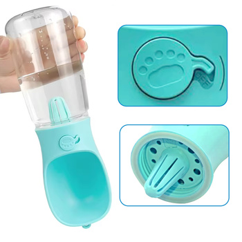 Dog travel bottle 350 ml turquoise