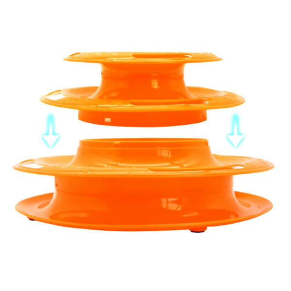 Cat toy tower with balls