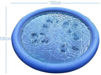 Sprinkler water mat, cooling mat for animals, garden fountain for dogs FELIX 100 cm