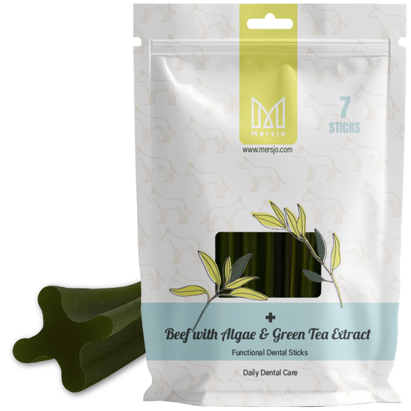 Mersjo Dental Sticks – Beef with Brown Algae and Green Tea Extract 28 pcs