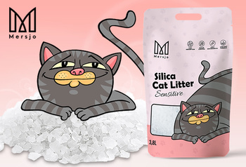 Mersjo Sensitive silica cat litter 8x3.8L