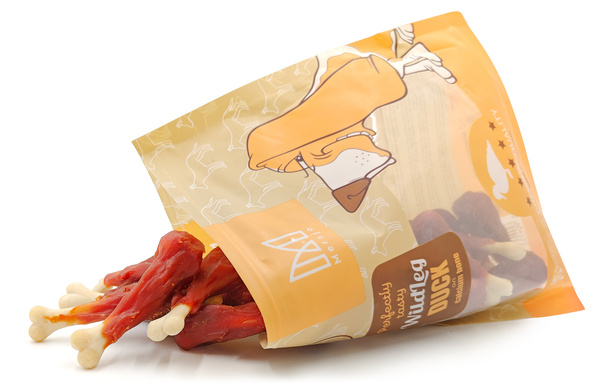 Udko wapienne z kaczką, naturalny przysmak dla psa, Mersjo, WildLeg, 500g