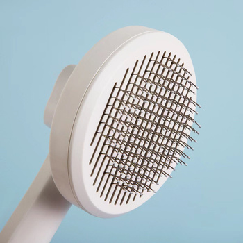 Hair Remover Pet Brush Self Cleaning comb L grey