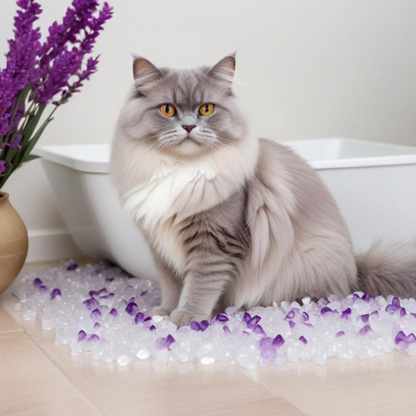 Mersjo Lavendel Silikon Katzenstreu 5x3.8L