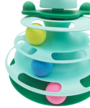 THEODORE' S TOWER interactive cat toy with balls