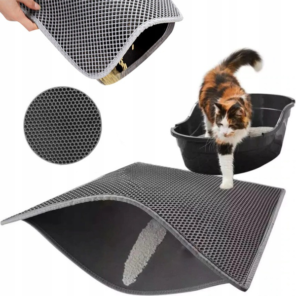 Wasserdichte Matte, Katzentoilettenunterlage mit doppelter Schicht