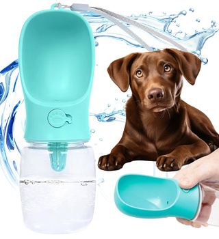 Hunde-Reiseflasche 350 ml türkis