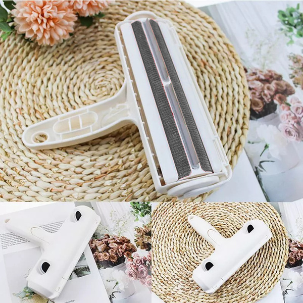 Pet hair removal roller grey