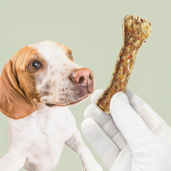 MERSJO bone with rabbit and prebiotic 10 cm - for puppies and seniors