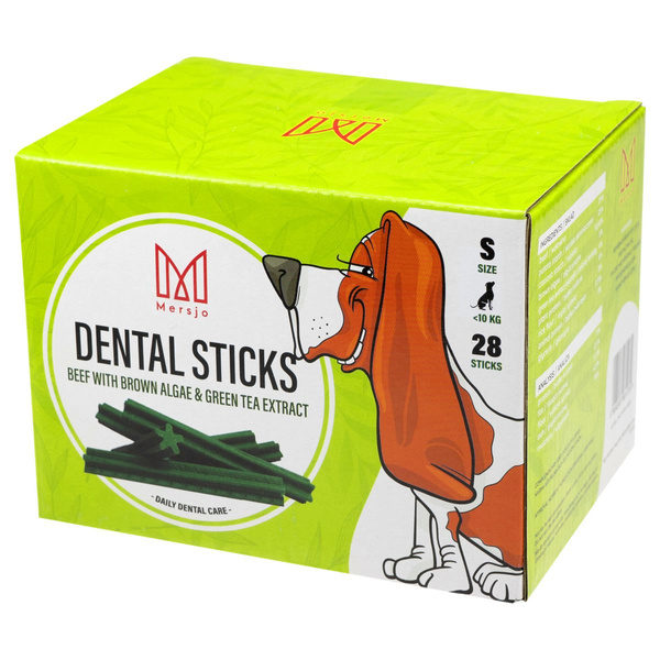 Zahnsnack für Hunde Dental Sticks, natürlicher Zahnsnack, gesunde Zähne und Zahnfleisch, zum Verwöhnen und als Ergänzung zu einer gesunden Ernährung - S 28 Stück